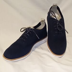 Cole Haan Navy Blue Knit Flats